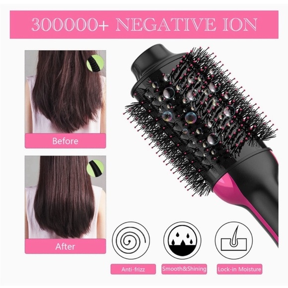 4-In-One Hair Dryer Styling Brush With Ceramic Oval Barrel and Volumizer
1200W - Picture 11 of 12